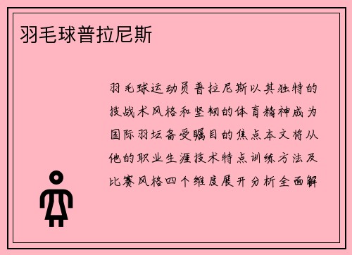 羽毛球普拉尼斯